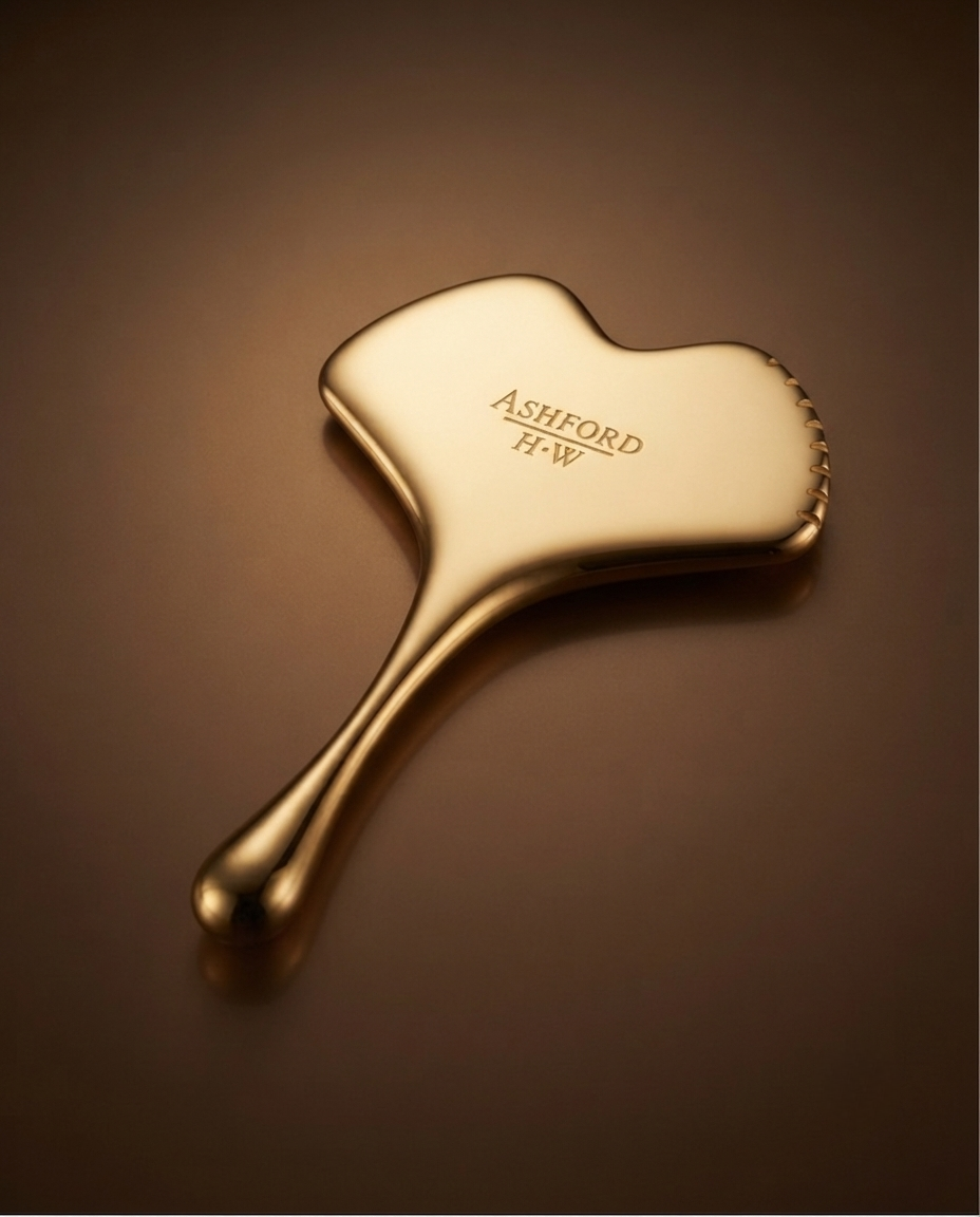 The Golden Leaf — packshot, or 24 carats gravé ASHFORD H·W